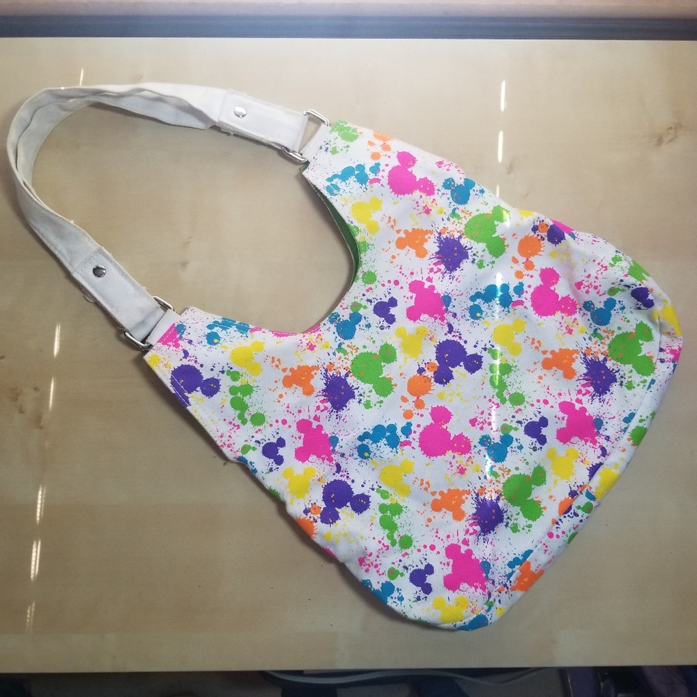 Disney Neon Paint Splatter Mickey Icon Bag